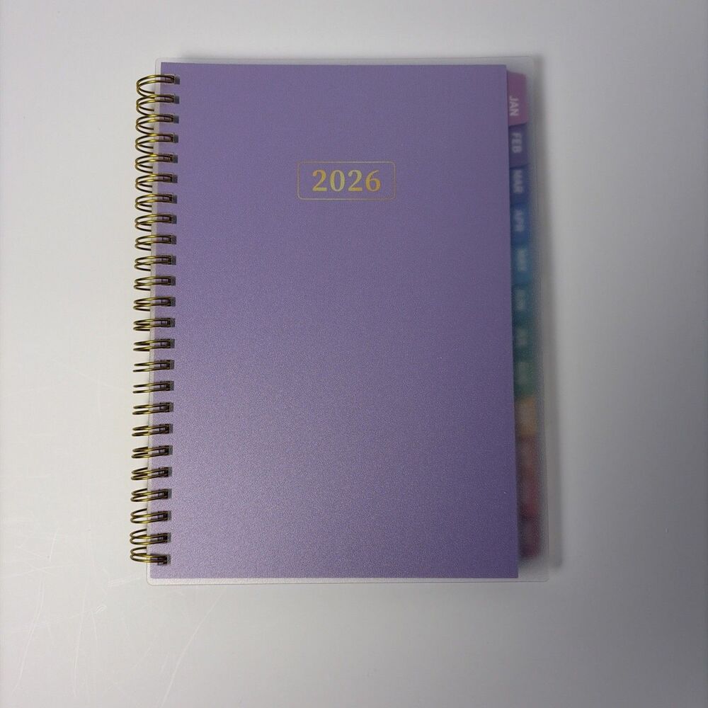 Monthly Planner 2026-2027 Jan - Dec Light Purple  NEW